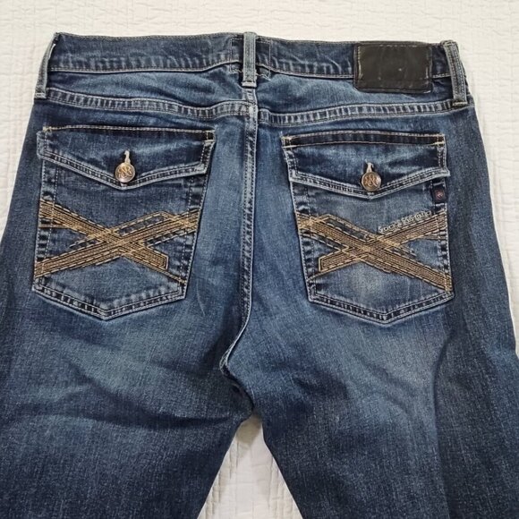 Rock & Republic Neil Jeans Men's 34x32 Straight Leg Flap Pocket Stretch EUC - Picture 13 of 16